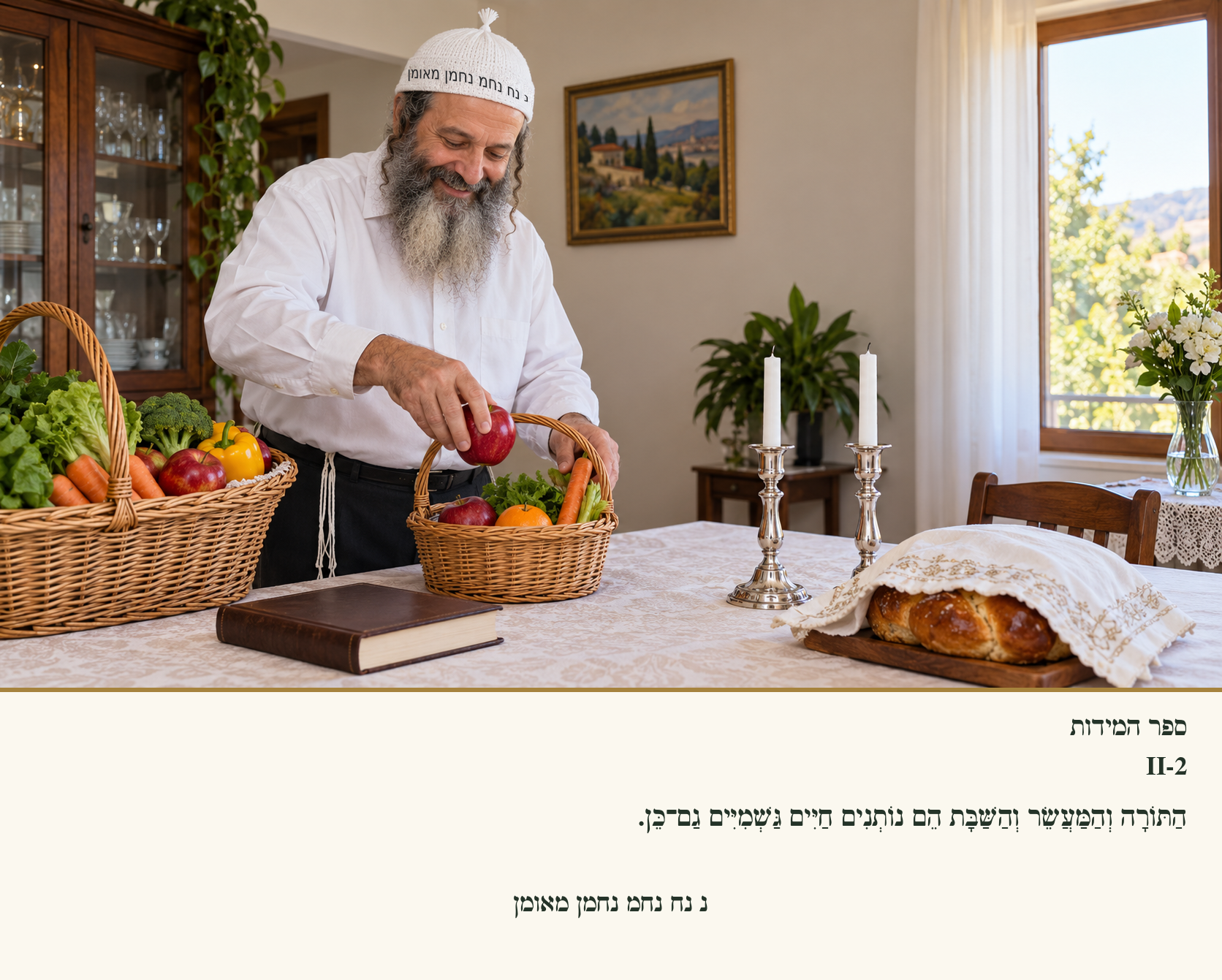 Sefer Hamidos Charity teaching 72 hebrew picture