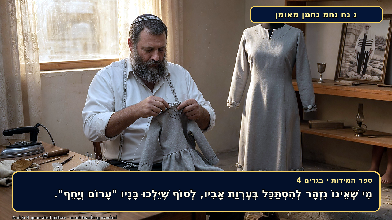 Sefer Hamidos Clothes teaching 4 hebrew picture