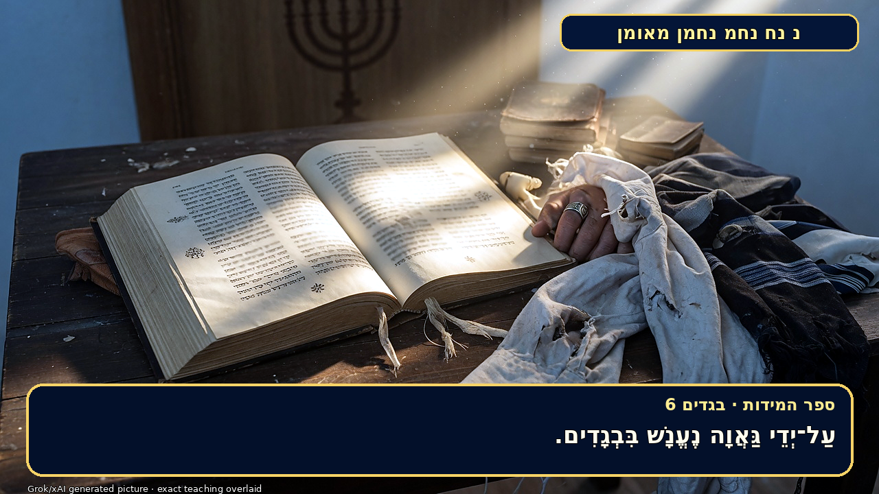 Sefer Hamidos Clothes teaching 6 hebrew picture