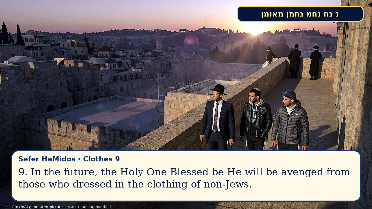 Sefer Hamidos Clothes teaching 9 english picture