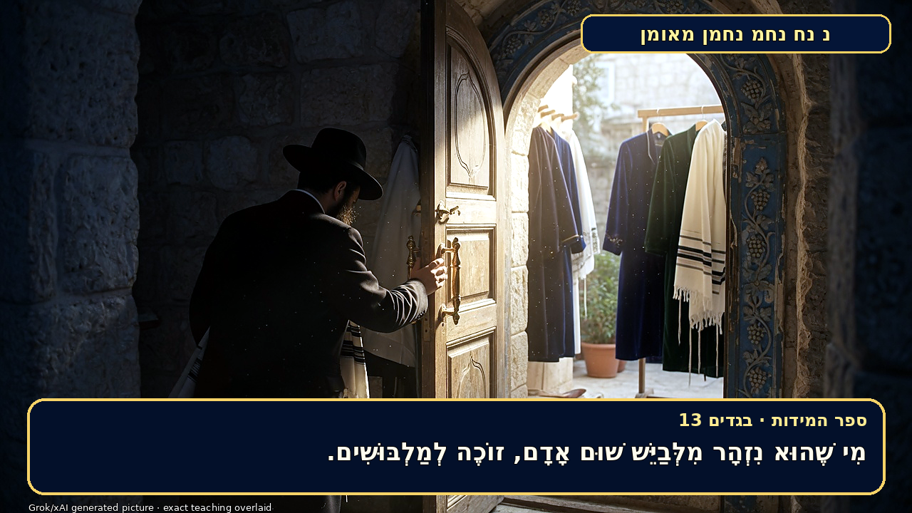 Sefer Hamidos Clothes teaching 13 hebrew picture