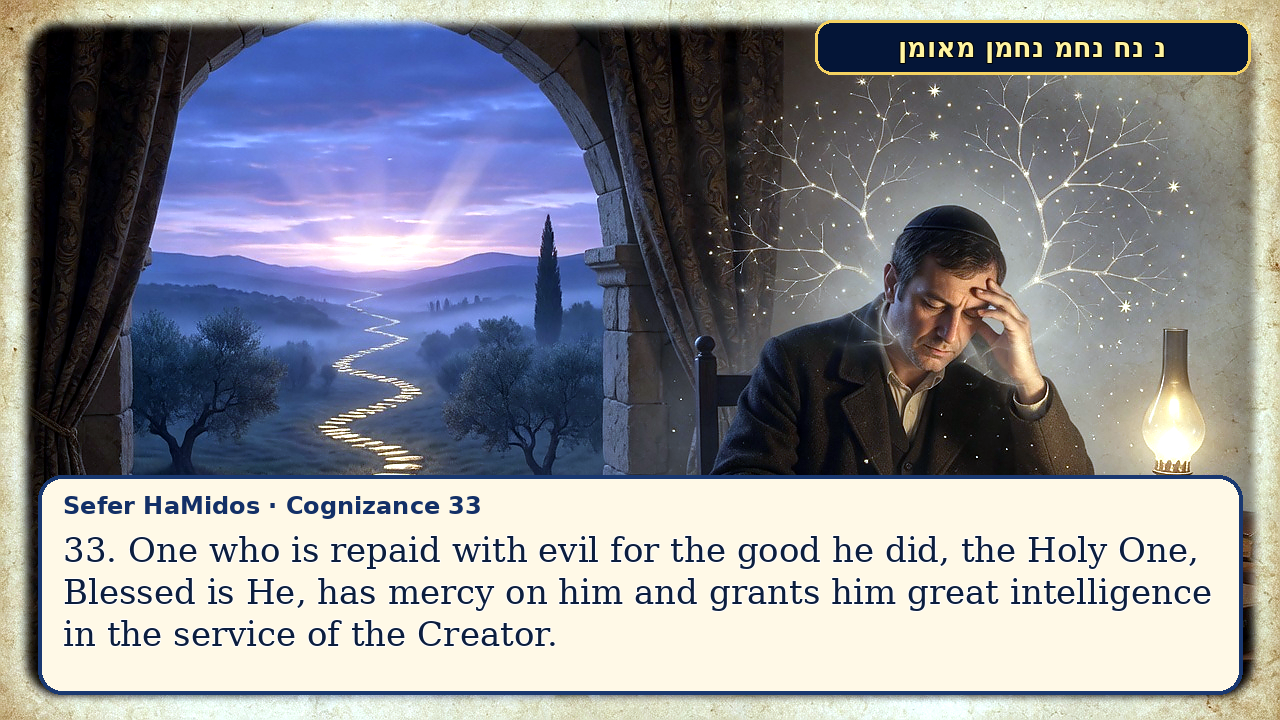 Sefer Hamidos Cognizance teaching 33 english picture