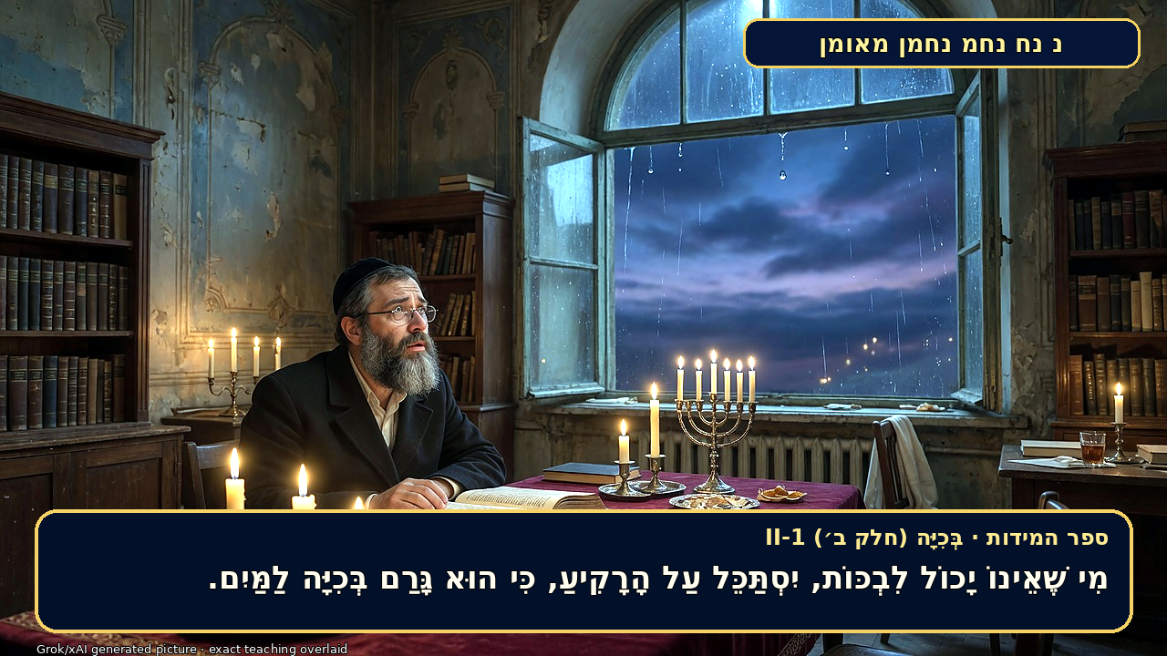 Sefer Hamidos Crying (Part II) teaching 1 hebrew picture