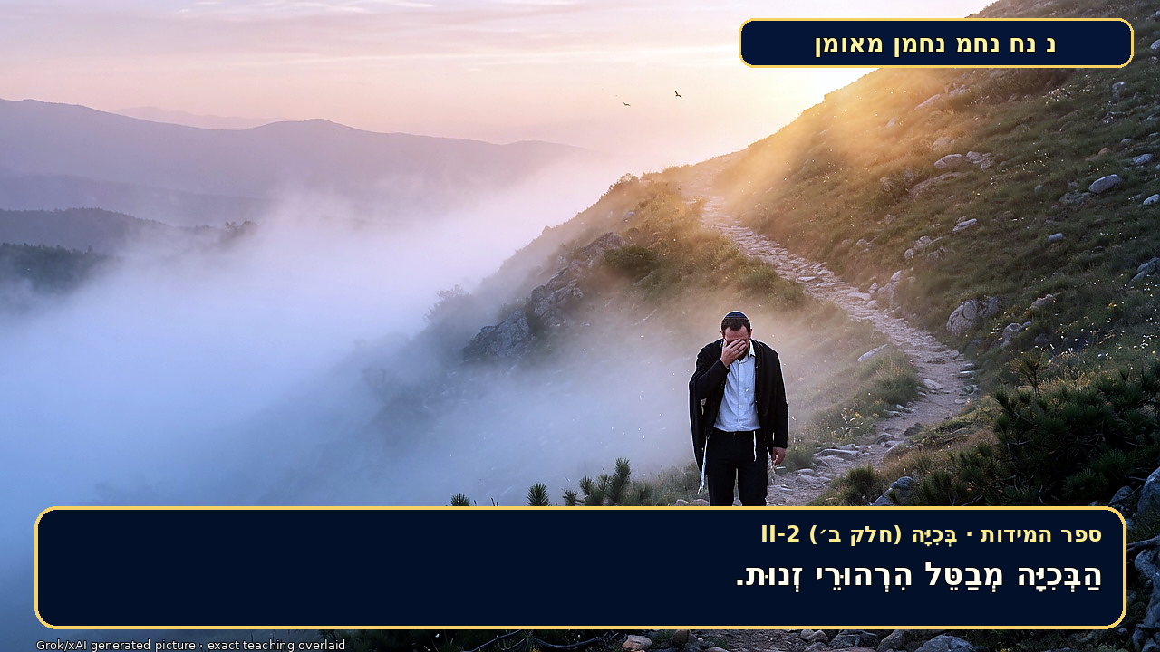 Sefer Hamidos Crying (Part II) teaching 2 hebrew picture