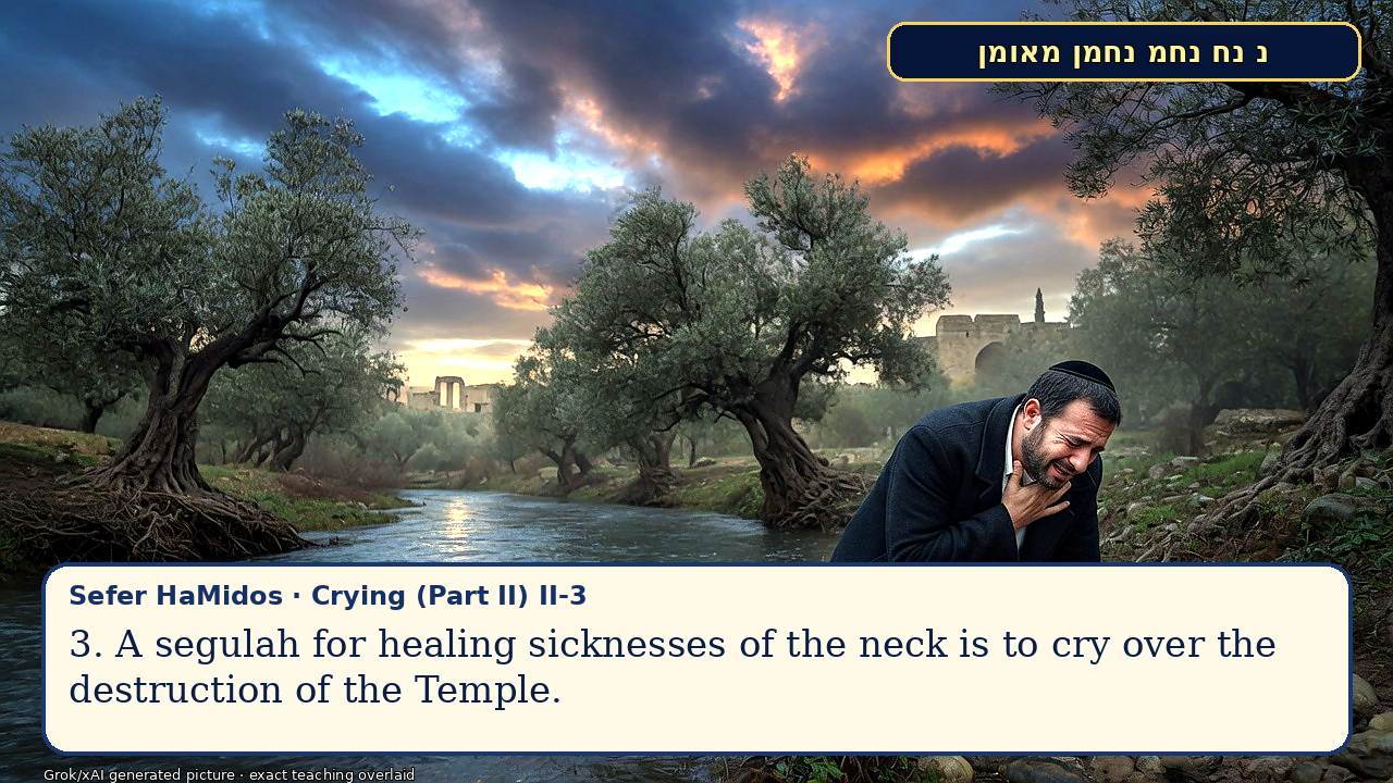 Sefer Hamidos Crying (Part II) teaching 3 english picture