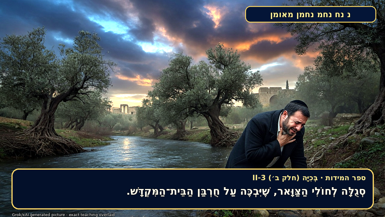Sefer Hamidos Crying (Part II) teaching 3 hebrew picture