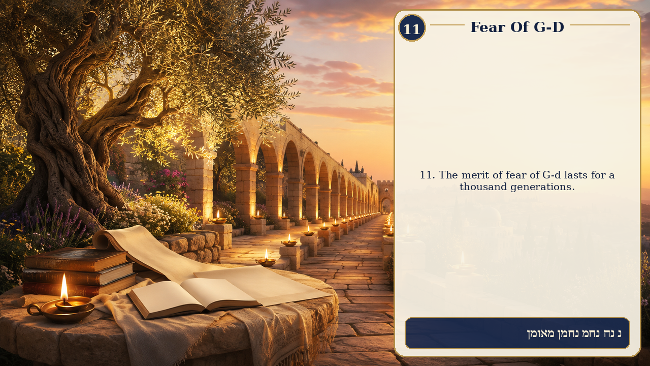 Sefer Hamidos Fear Of G-D teaching 11 english picture