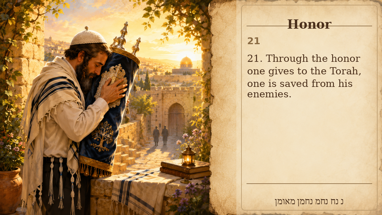 Sefer Hamidos Honor teaching 21 english picture