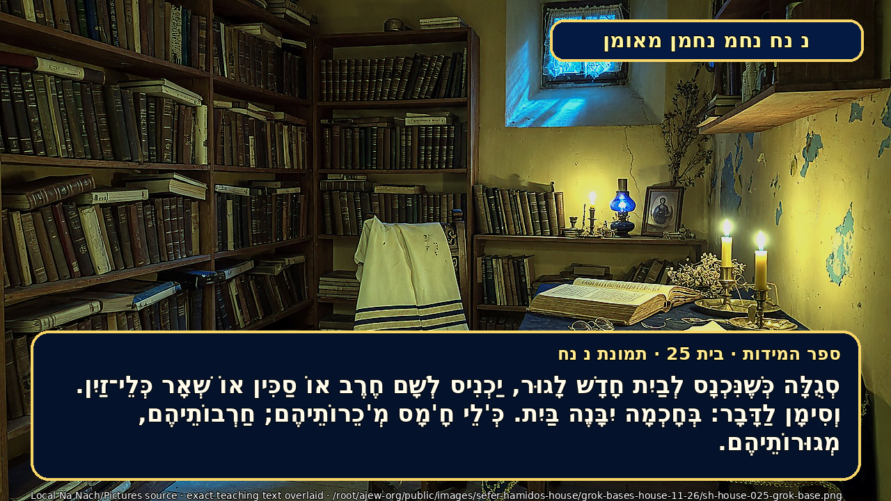 Sefer Hamidos House teaching 25 hebrew picture