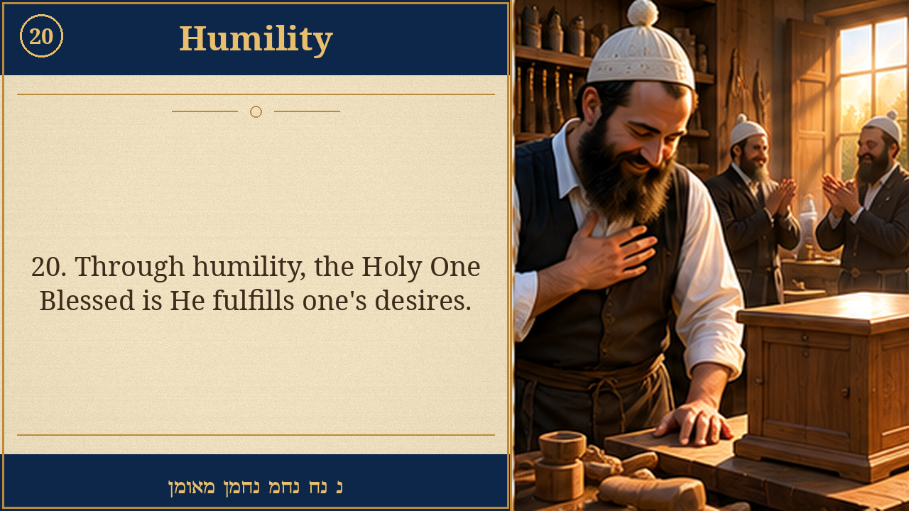 Sefer Hamidos Humility teaching 20 english picture