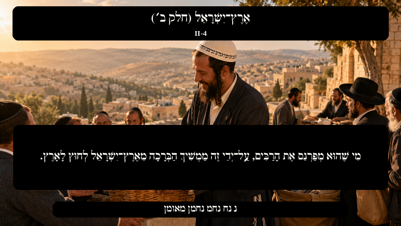 Sefer Hamidos Israel, Land Of (Part II) teaching 4 hebrew picture