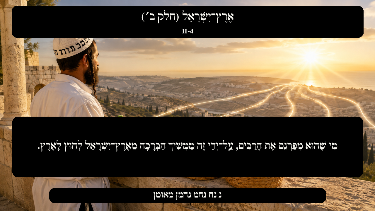 Sefer Hamidos Israel, Land Of (Part II) teaching 4 hebrew picture