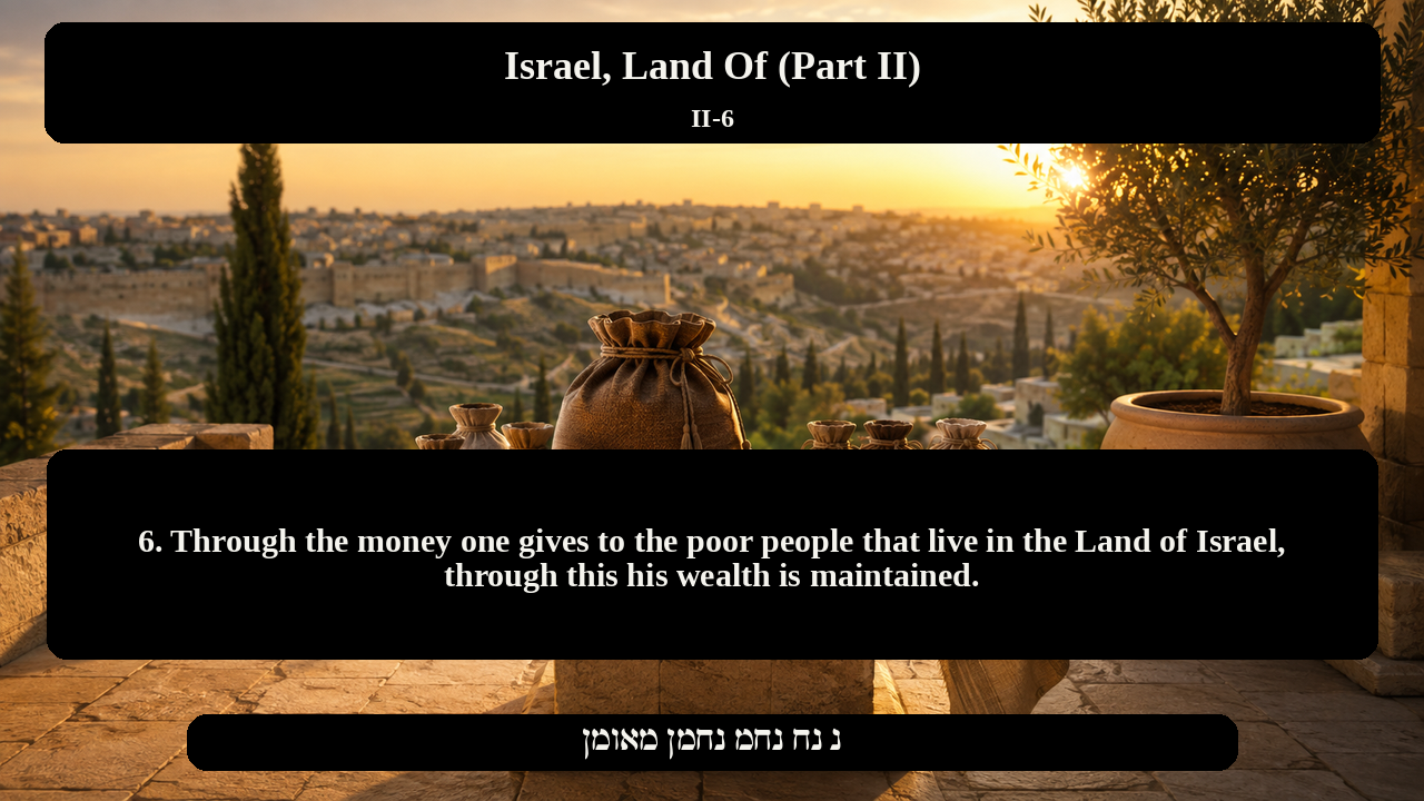 Sefer Hamidos Israel, Land Of (Part II) teaching 6 english picture