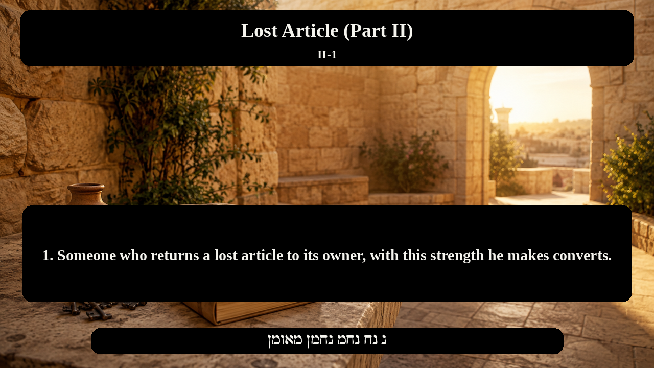 Sefer Hamidos Lost Article (Part II) teaching 1 english picture