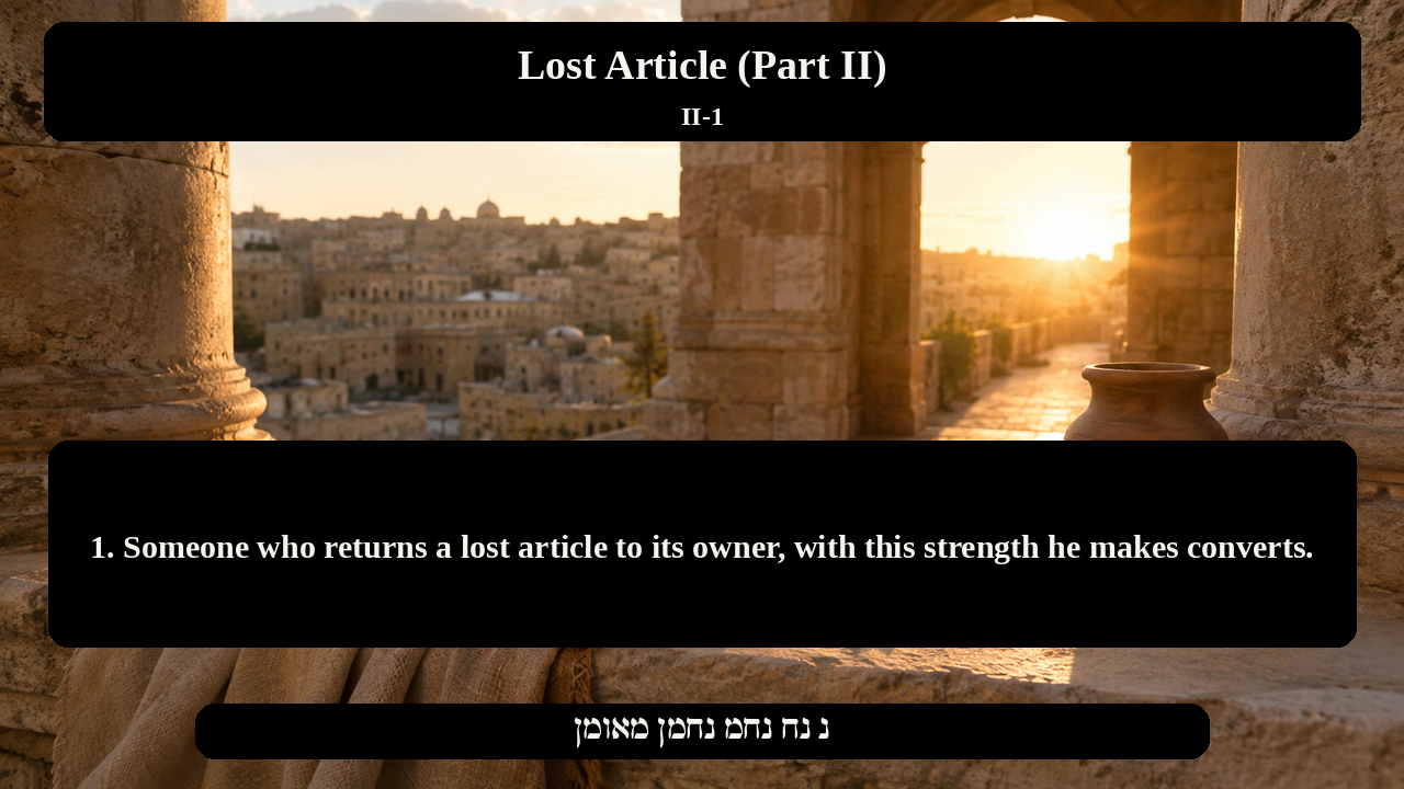 Sefer Hamidos Lost Article (Part II) teaching 1 english picture