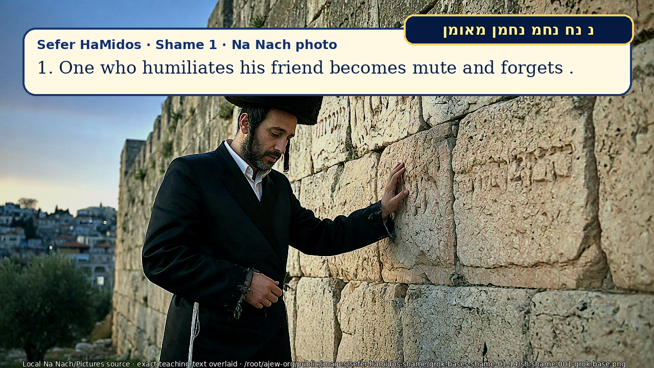 Sefer Hamidos Shame teaching 1 english picture