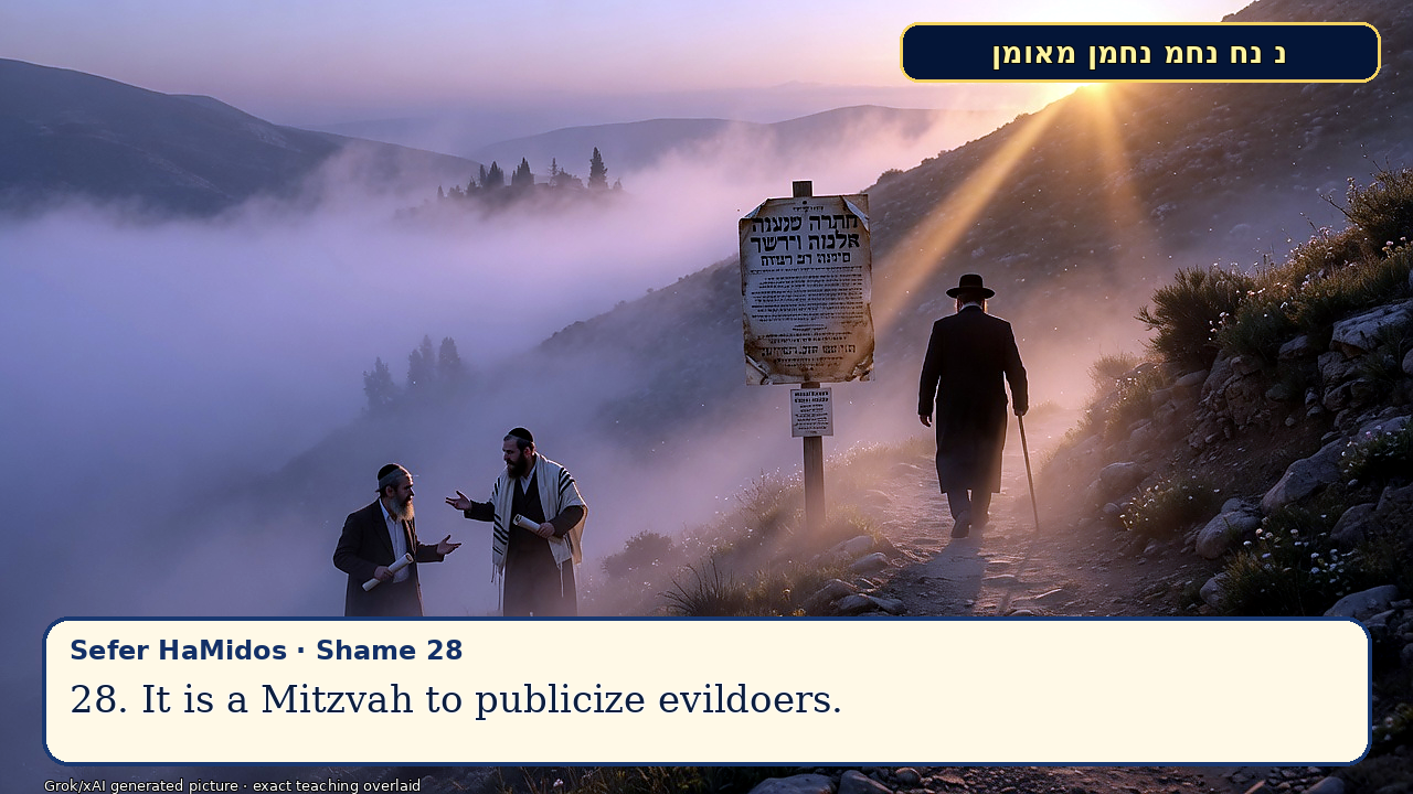 Sefer Hamidos Shame teaching 27 english picture