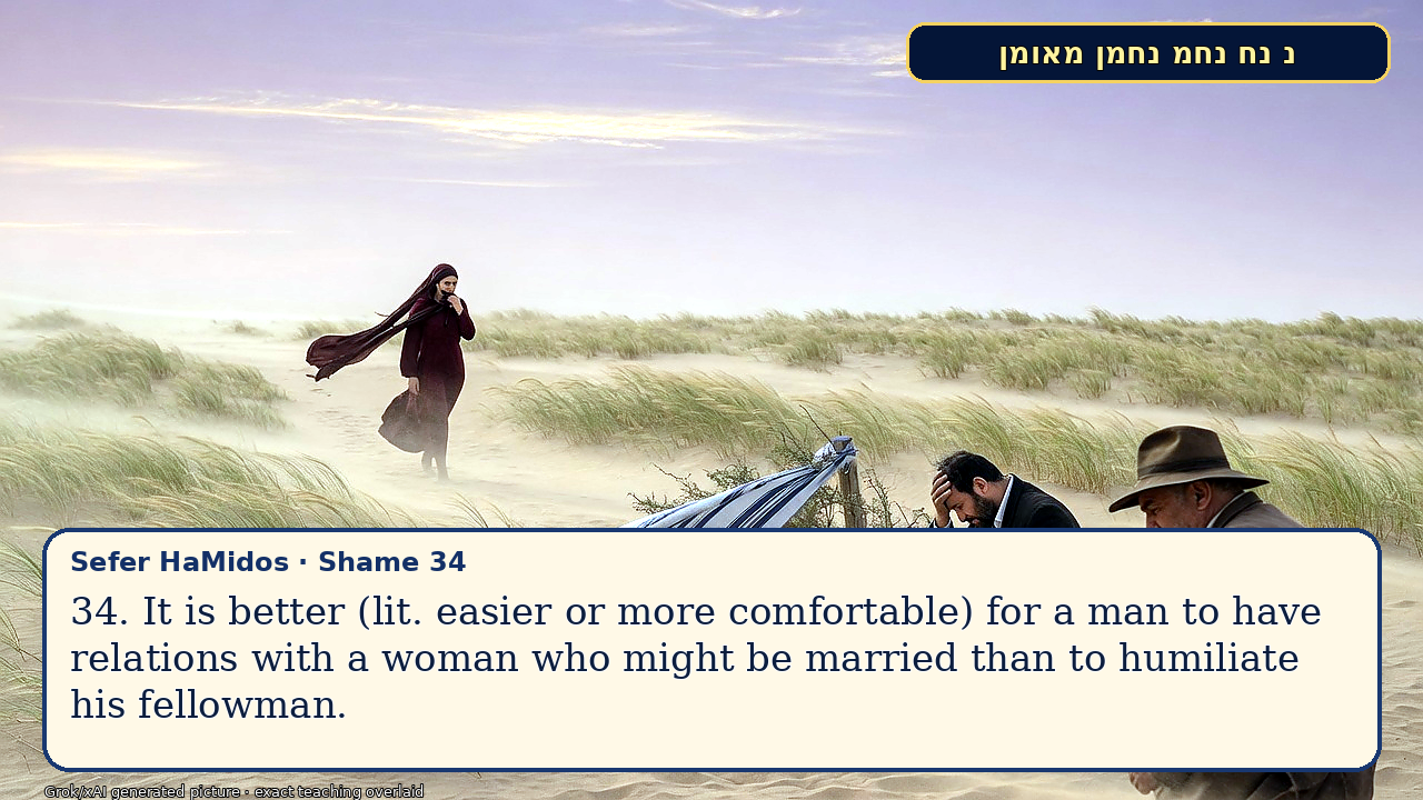 Sefer Hamidos Shame teaching 33 english picture