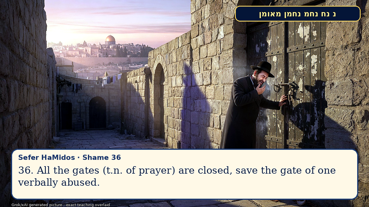 Sefer Hamidos Shame teaching 35 english picture