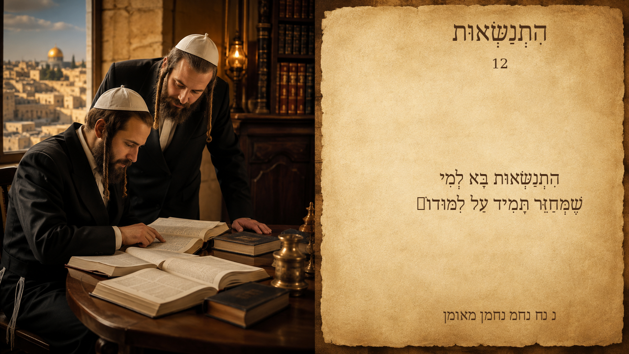 Sefer Hamidos Superiority teaching 12 hebrew picture