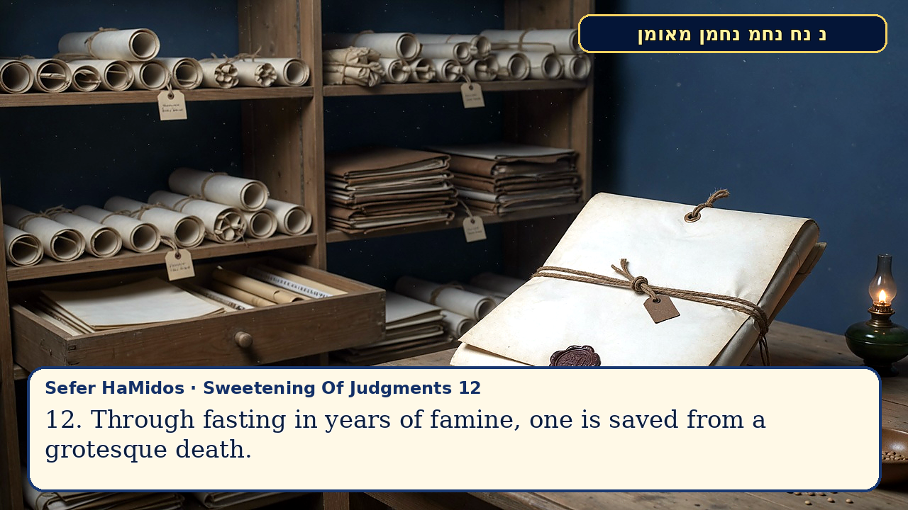 Sefer Hamidos Sweetening Of Judgments teaching 12 english picture