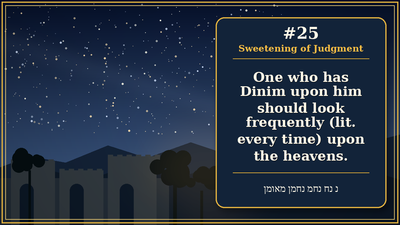 Sefer Hamidos Sweetening Of Judgments teaching 25 english picture
