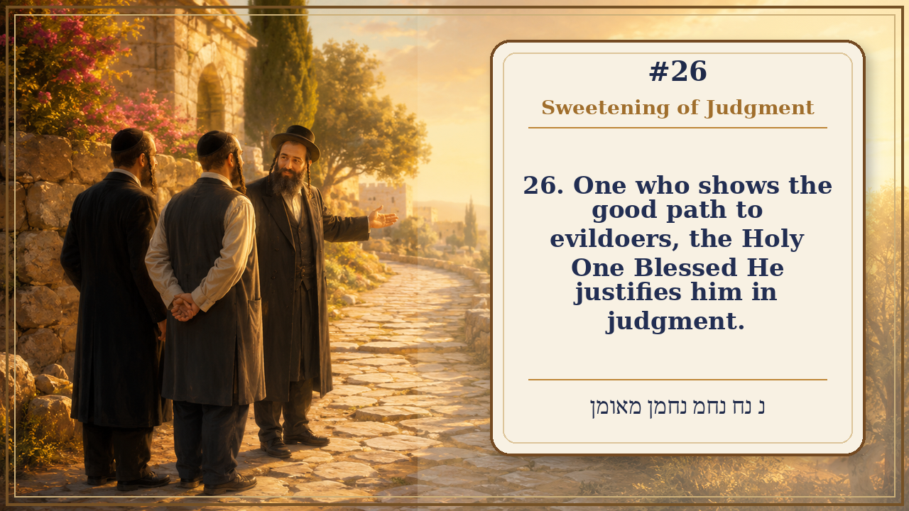 Sefer Hamidos Sweetening Of Judgments teaching 26 english picture