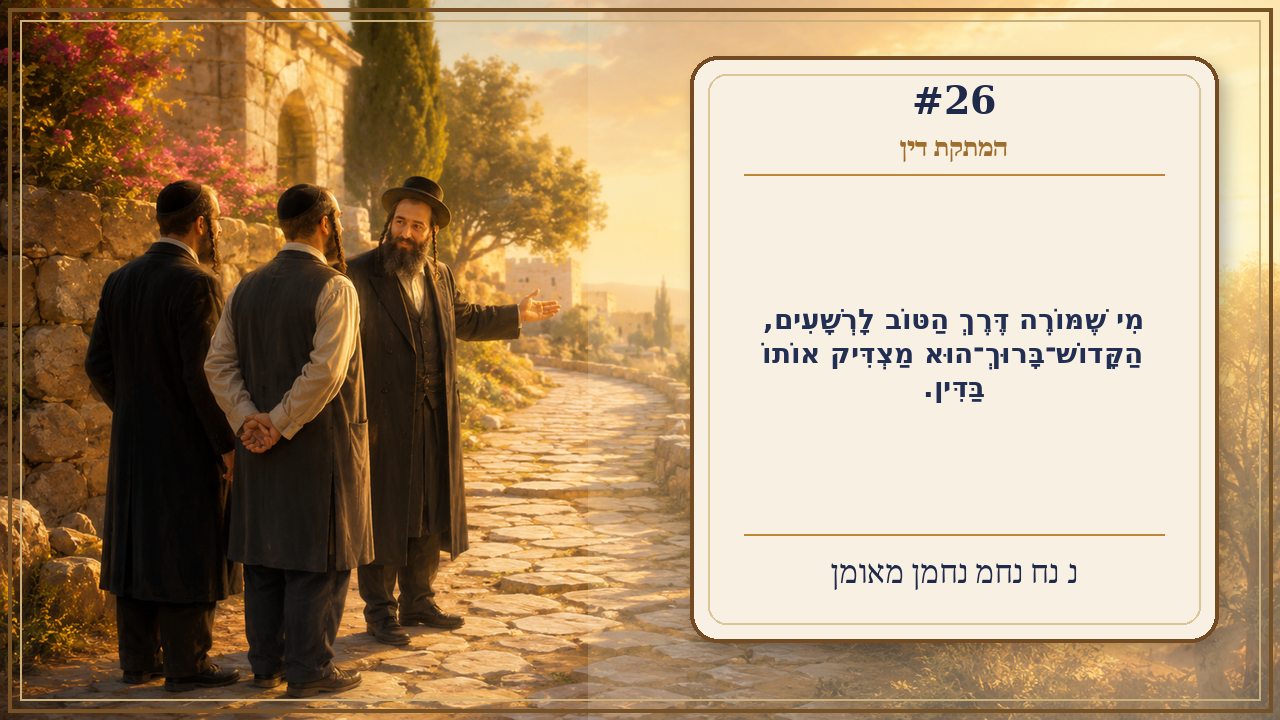 Sefer Hamidos Sweetening Of Judgments teaching 26 hebrew picture