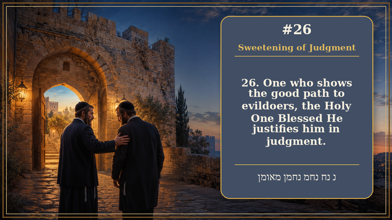 Sefer Hamidos Sweetening Of Judgments teaching 26 english picture