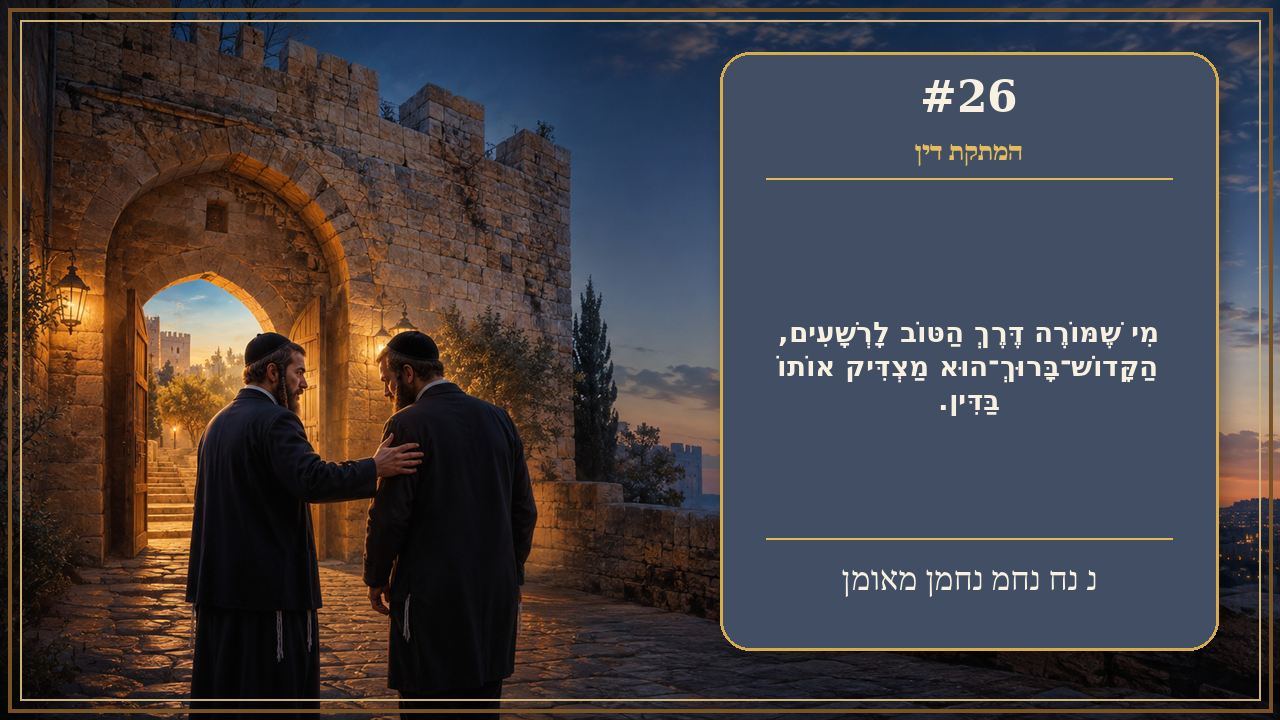 Sefer Hamidos Sweetening Of Judgments teaching 26 hebrew picture