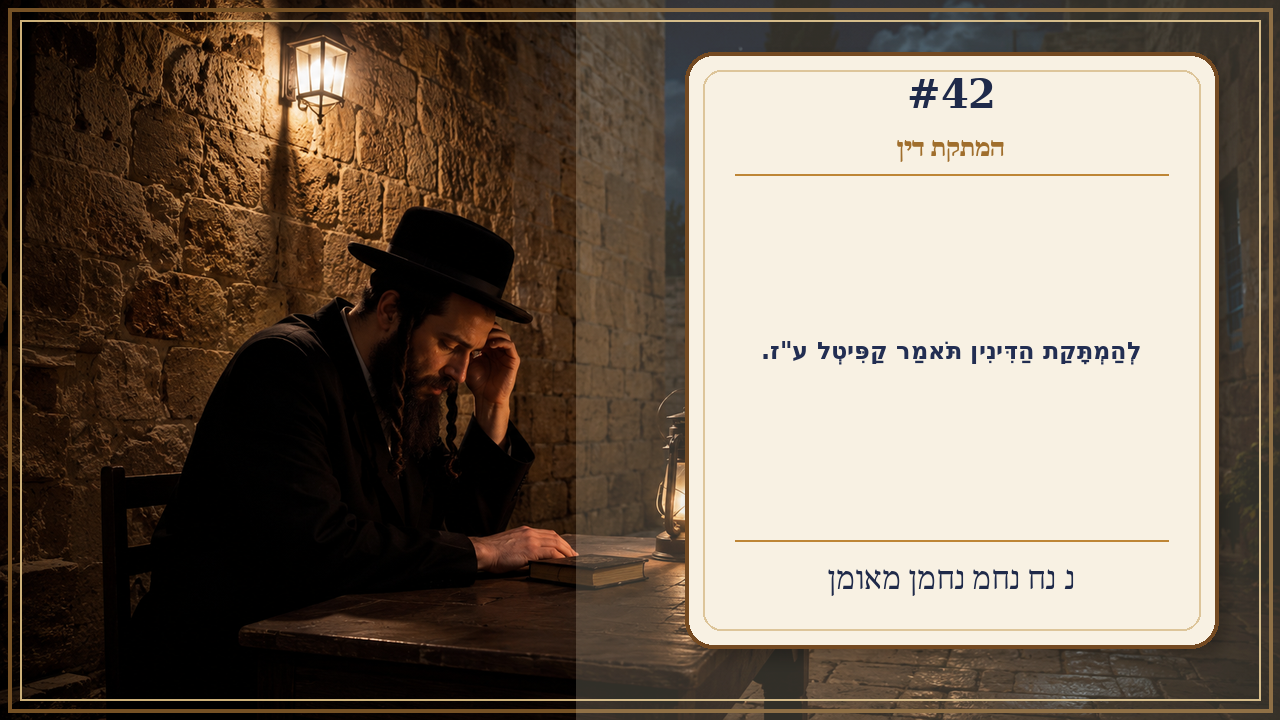 Sefer Hamidos Sweetening Of Judgments teaching 42 hebrew picture