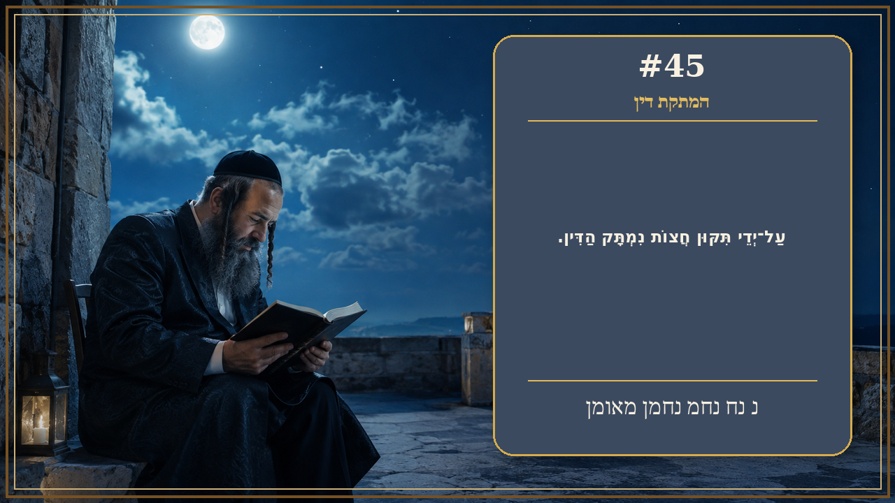 Sefer Hamidos Sweetening Of Judgments teaching 45 hebrew picture
