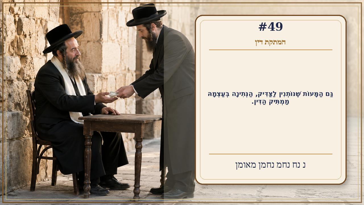 Sefer Hamidos Sweetening Of Judgments teaching 49 hebrew picture