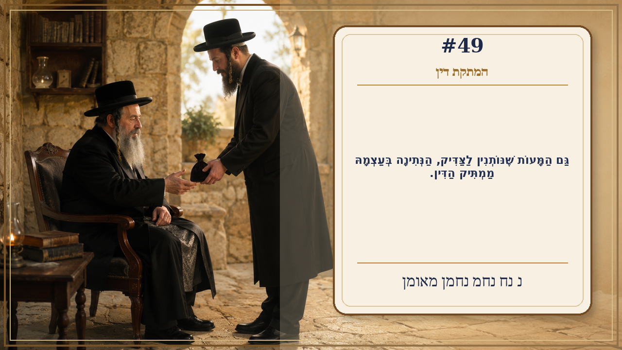 Sefer Hamidos Sweetening Of Judgments teaching 49 hebrew picture