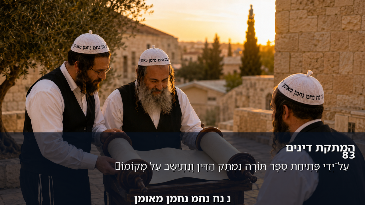 Sefer Hamidos Sweetening Of Judgments teaching 83 hebrew picture