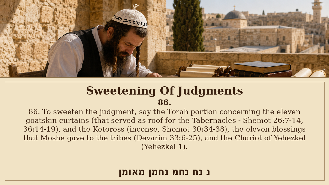 Sefer Hamidos Sweetening Of Judgments teaching 86 english picture