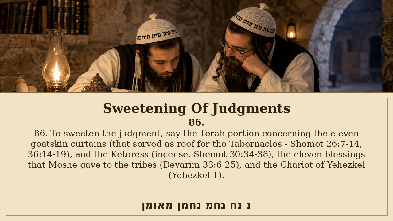 Sefer Hamidos Sweetening Of Judgments teaching 86 english picture