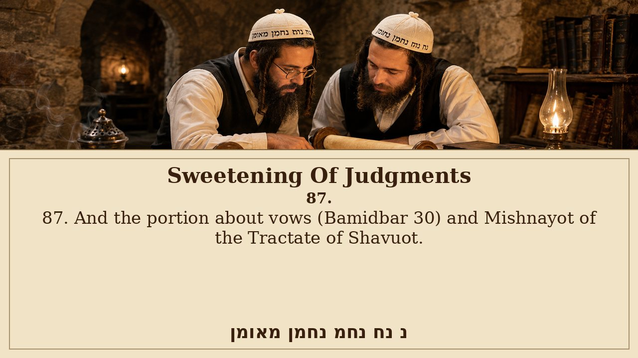 Sefer Hamidos Sweetening Of Judgments teaching 87 english picture