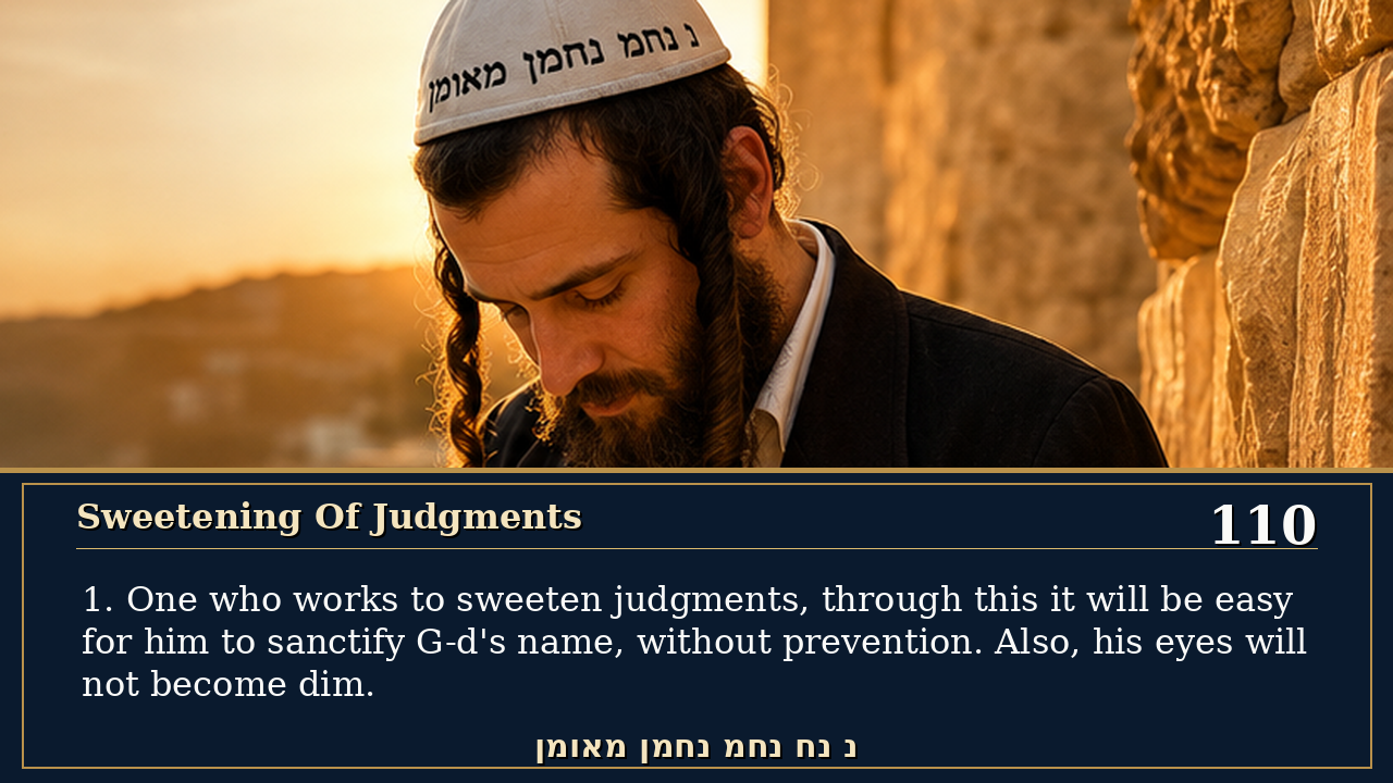 Sefer Hamidos Sweetening Of Judgments teaching 110 english picture