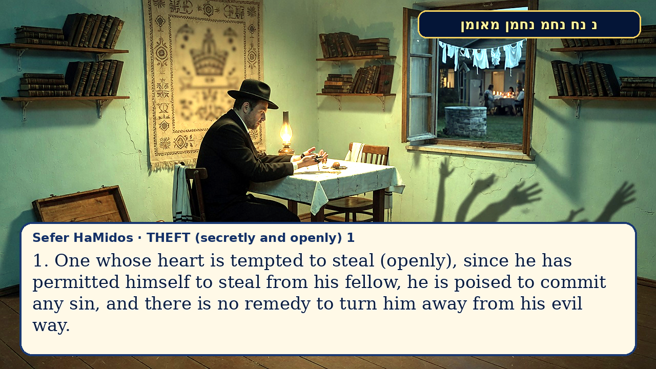 Sefer Hamidos THEFT (secretly and openly) teaching 1 english picture