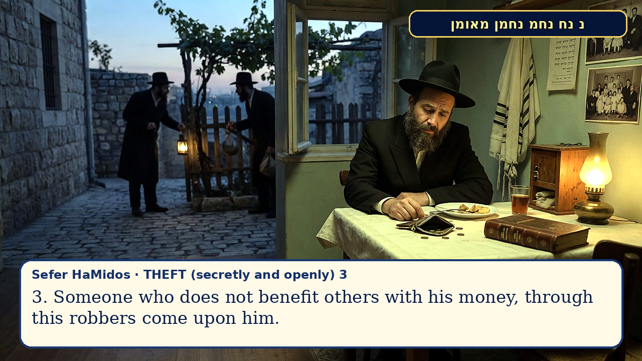 Sefer Hamidos THEFT (secretly and openly) teaching 3 english picture