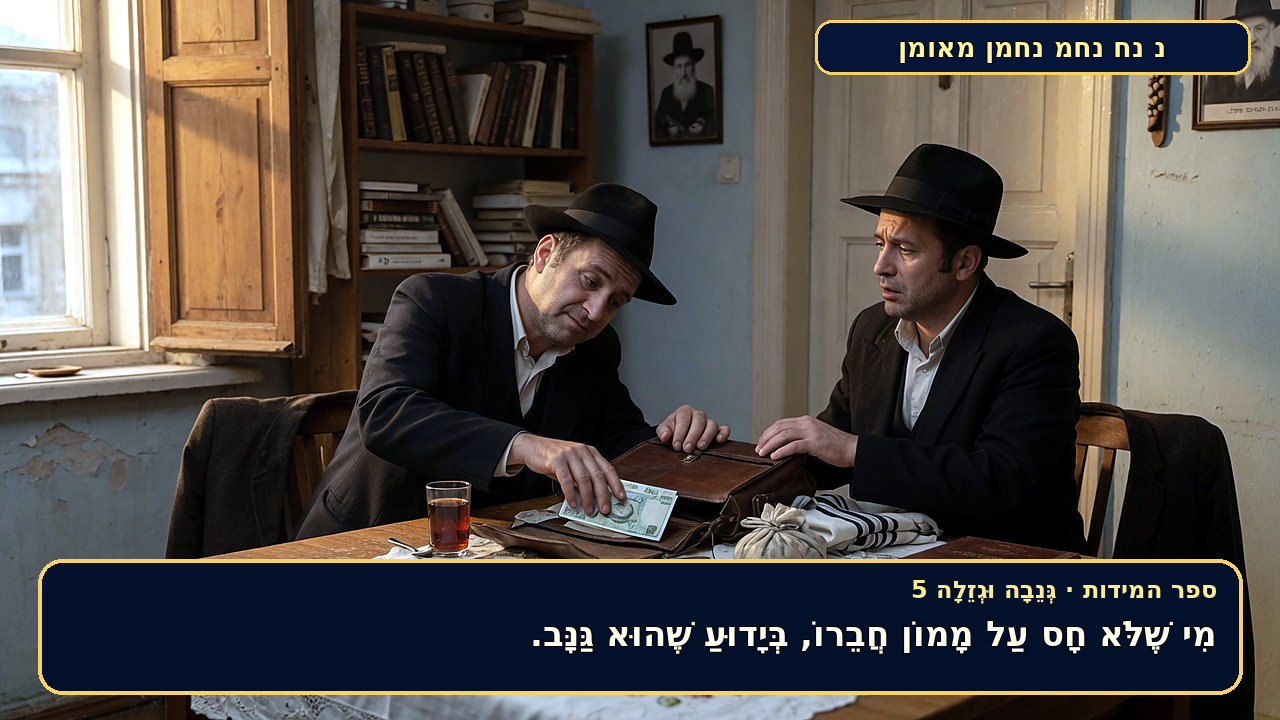 Sefer Hamidos THEFT (secretly and openly) teaching 5 hebrew picture