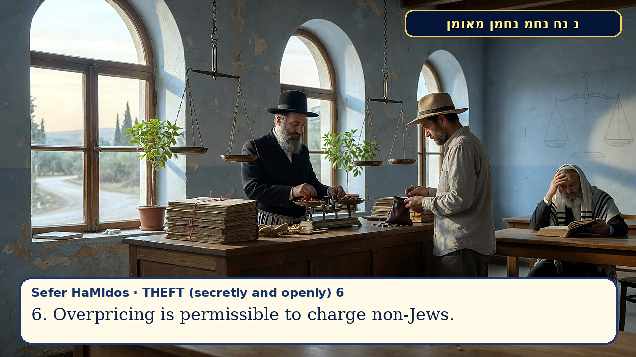 Sefer Hamidos THEFT (secretly and openly) teaching 6 english picture
