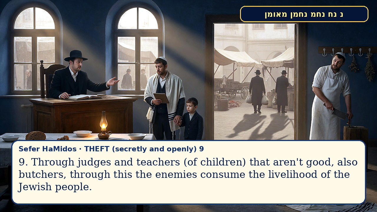 Sefer Hamidos THEFT (secretly and openly) teaching 9 english picture