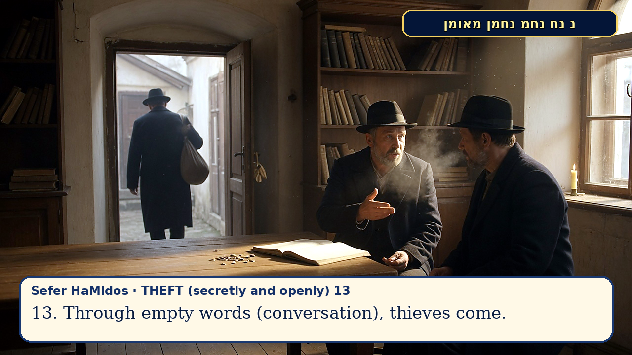 Sefer Hamidos THEFT (secretly and openly) teaching 13 english picture
