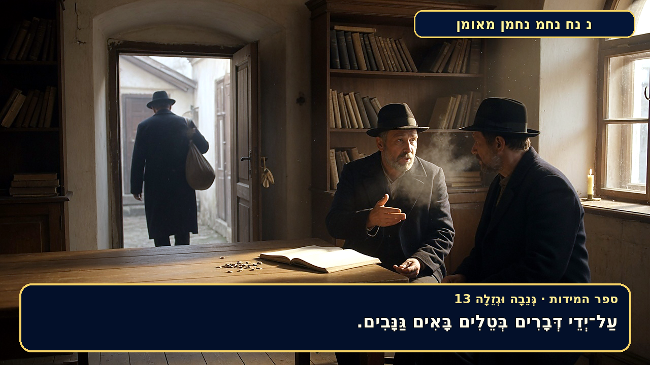 Sefer Hamidos THEFT (secretly and openly) teaching 13 hebrew picture