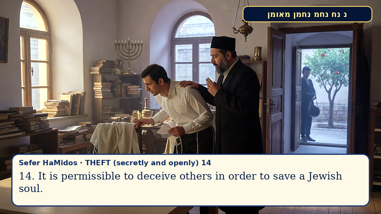 Sefer Hamidos THEFT (secretly and openly) teaching 14 english picture