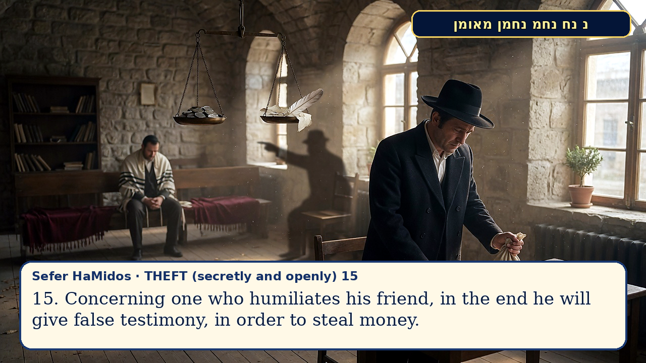 Sefer Hamidos THEFT (secretly and openly) teaching 15 english picture