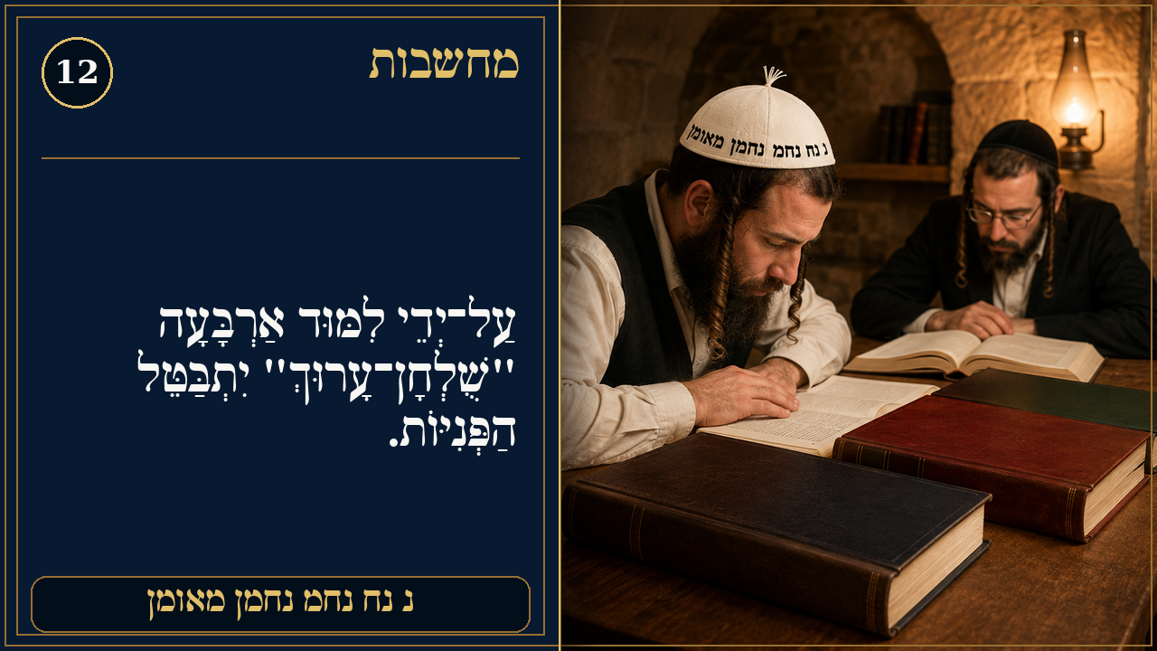Sefer Hamidos Thoughts teaching 12 hebrew picture