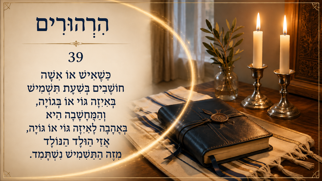 Sefer Hamidos Thoughts teaching 39 hebrew picture
